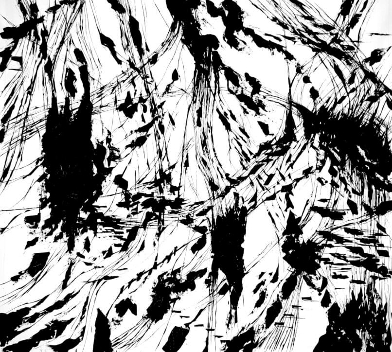 Connections, 2022, Synthetic polymer paint on canvas, 130x140cm