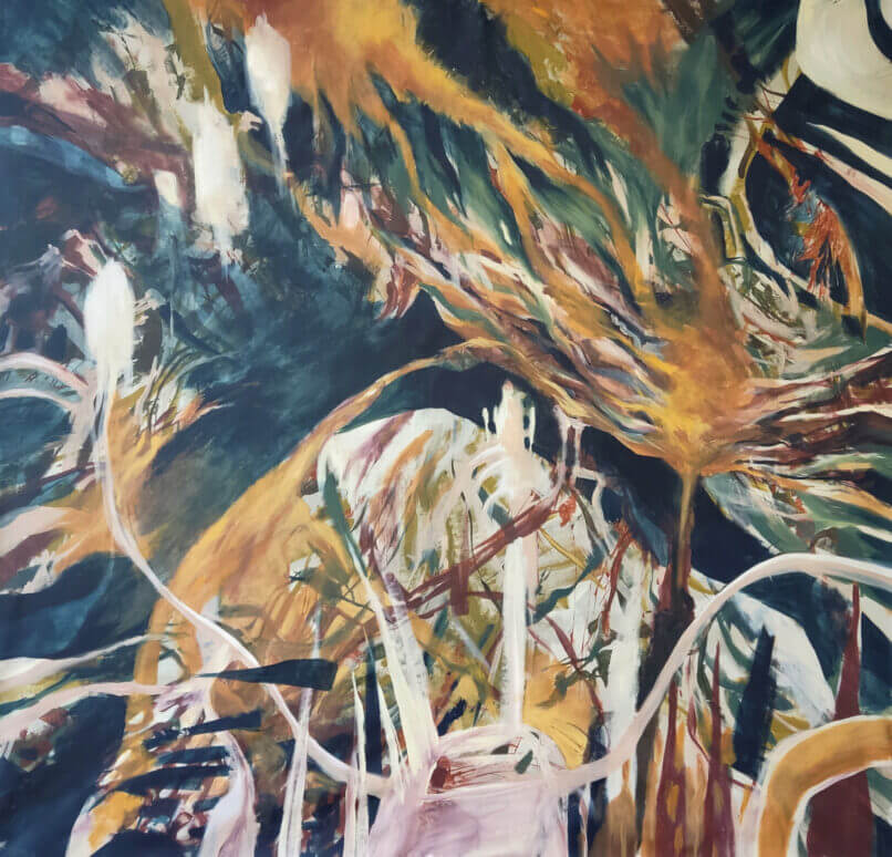 Light My Way, 2022, Synthetic polymer paint on canvas,150x150cm