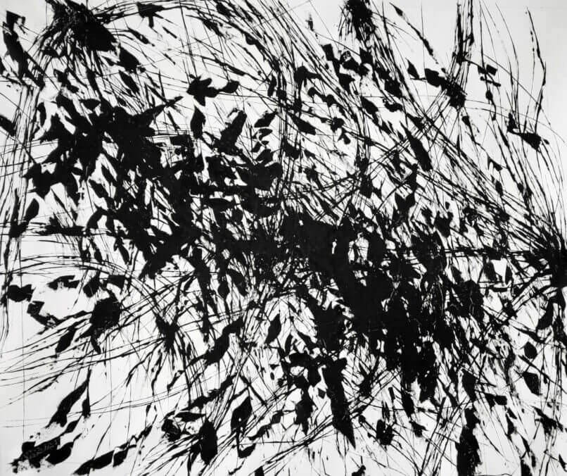 Que Calor !, 2022, Synthetic polymer paint on canvas, 90x100cm