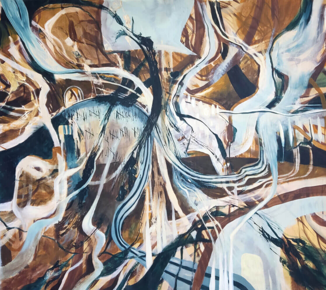 The Way We are, 2023, Synthetic polymer paint on canvas, 132x147cm