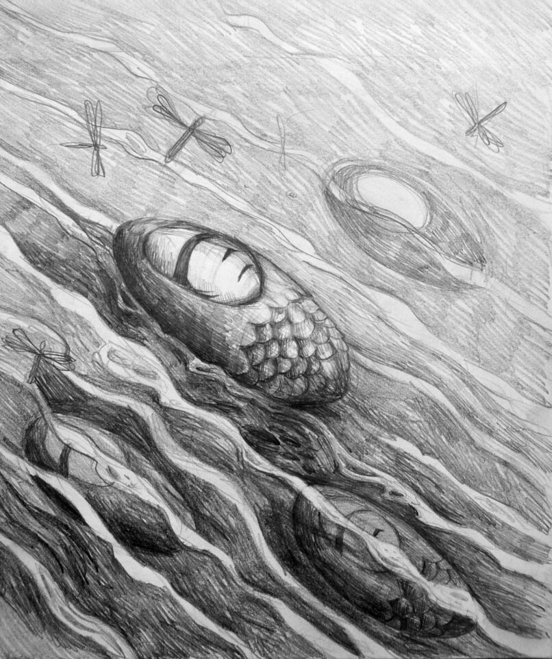 The Journey, 2021, Pencil on paper, 28x24cm