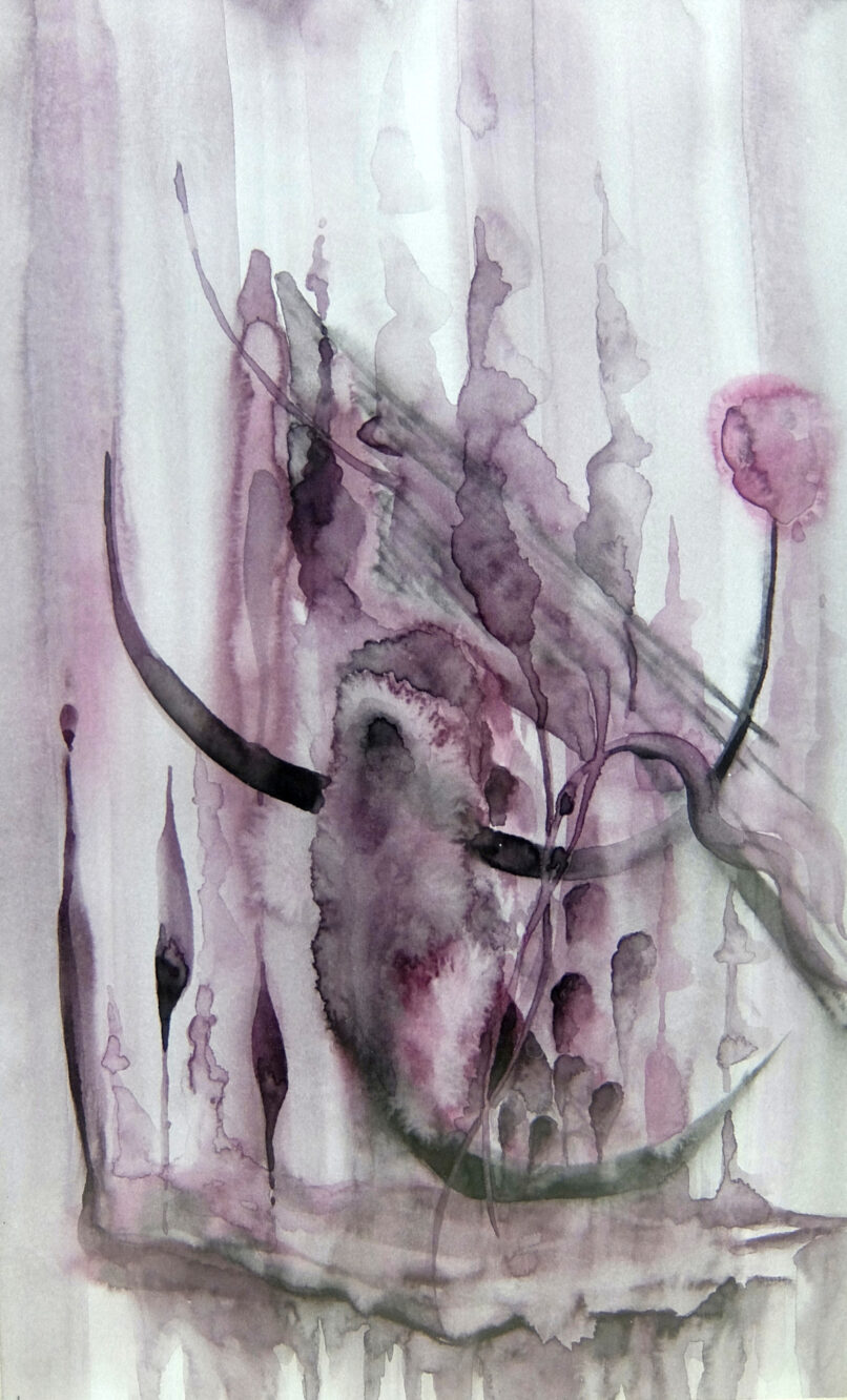 It's My World, 2021, Watercolor on paper, 33x21cm