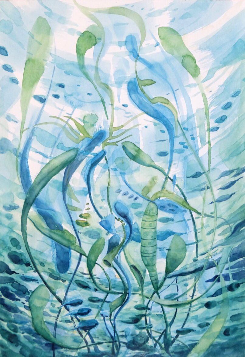 The Beginning, 2021, Watercolor on paper, 35x25cm