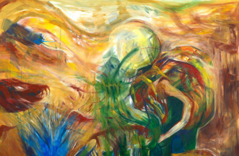 Kamikaze, 2023, Synthetic polymer paint on canvas, 107x160cm