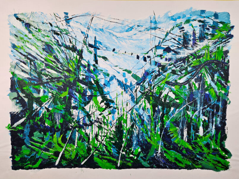 Allegro, 2024, Synthetic polymer paint on canvas,141x187cm