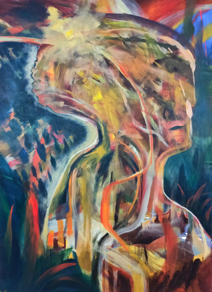 Portrait, 2023, Synthetic polymer paint on canvas, 163x120cm