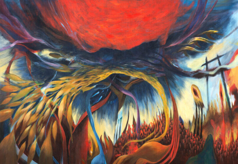 Probability, 2023, Synthetic polymer paint on canvas, 112x162cm