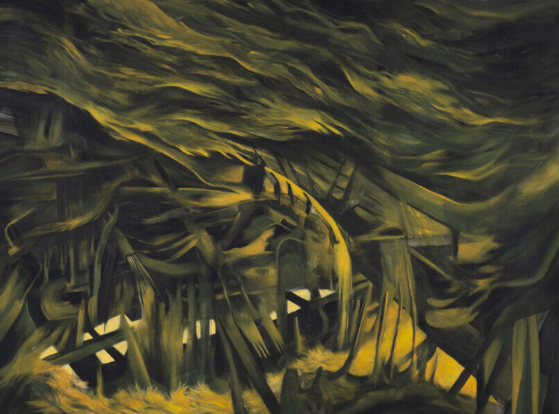 War, 2023, Synthetic polymer paint on canvas, 105x140cm